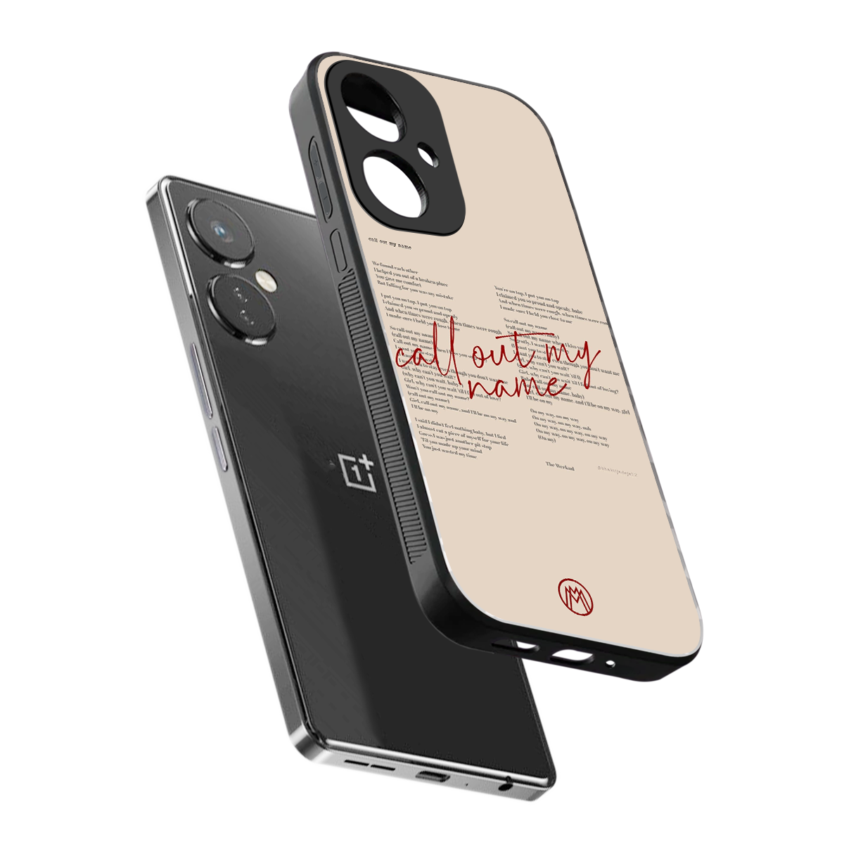 call out my name back phone cover | glass case for oneplus nord ce 3