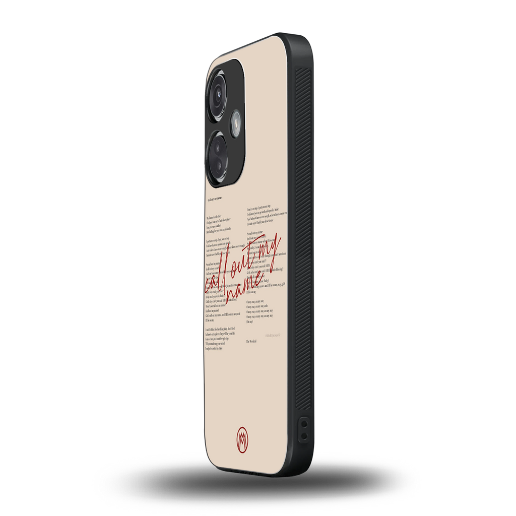 call out my name back phone cover | glass case for oneplus nord ce 3