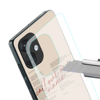 call out my name back phone cover | glass case for oneplus nord ce 3