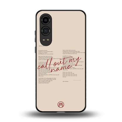 call out my name back phone cover | glass case for oneplus nord ce 4 lite
