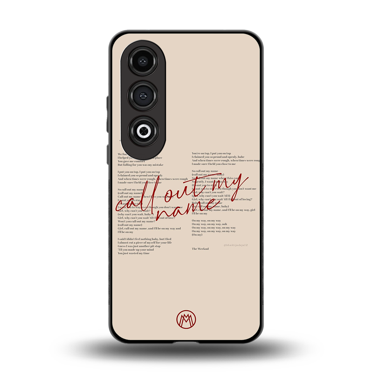 call out my name back phone cover | glass case for oneplus nord ce 4