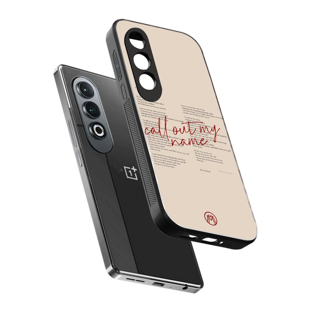 call out my name back phone cover | glass case for oneplus nord ce 4
