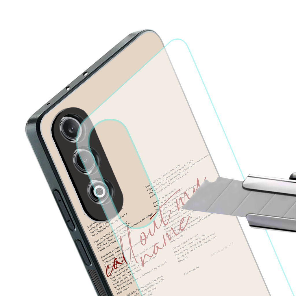 call out my name back phone cover | glass case for oneplus nord ce 4