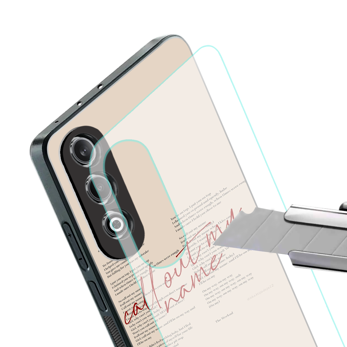 call out my name back phone cover | glass case for oneplus nord ce 4