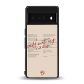 call out my name back phone cover | glass case for google pixel 6 pro