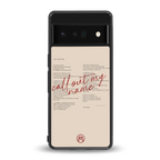 call out my name back phone cover | glass case for google pixel 6 pro