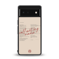 call out my name back phone cover | glass case for Google Pixel 6A