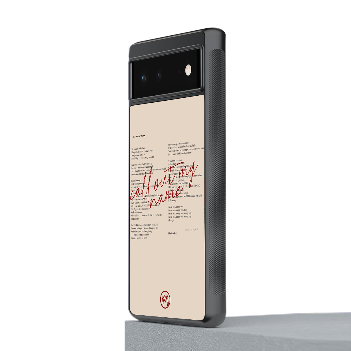 call out my name back phone cover | glass case for google pixel 6