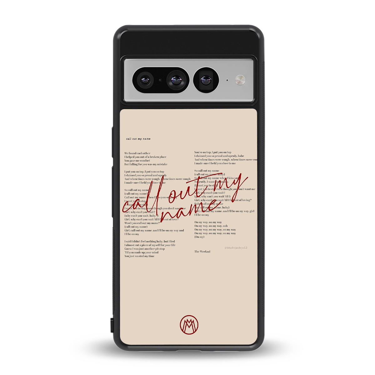 call out my name back phone cover | glass case for google pixel 7 pro