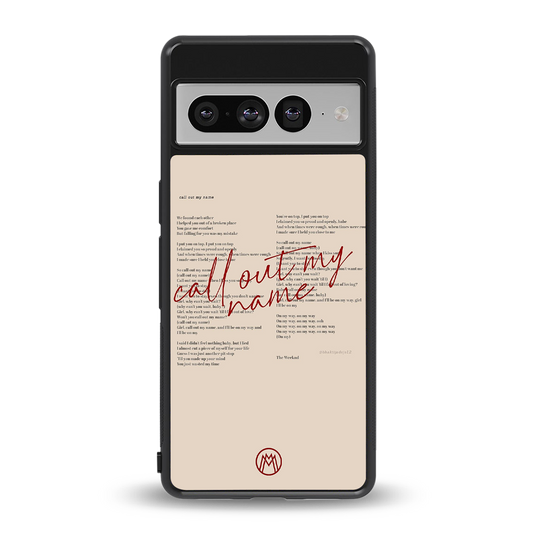 call out my name back phone cover | glass case for google pixel 7 pro
