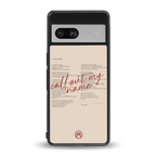 call out my name back phone cover | glass case for Google Pixel 7