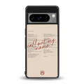call out my name back phone cover | glass case for google pixel 8 pro