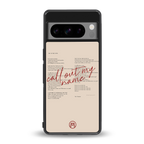 call out my name back phone cover | glass case for google pixel 8 pro
