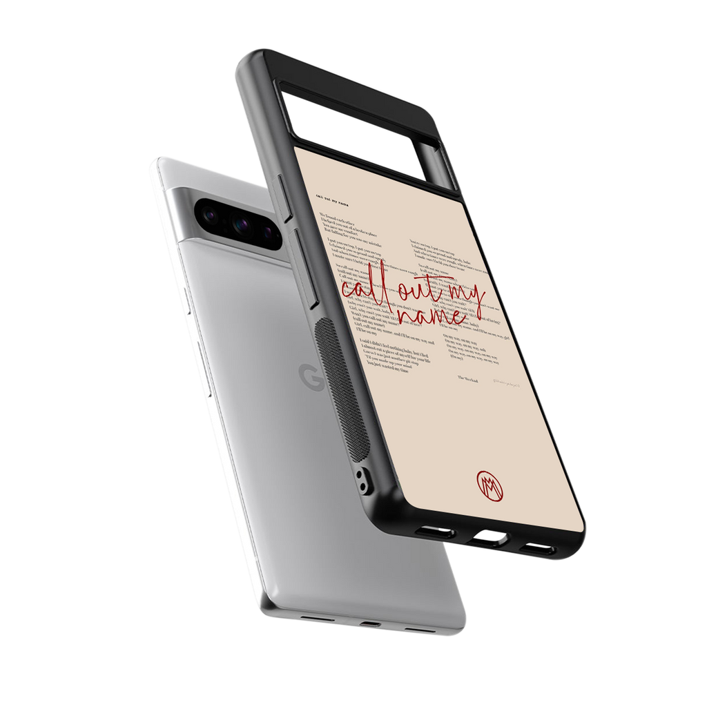 call out my name back phone cover | glass case for google pixel 8 pro