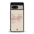 call out my name back phone cover | glass case for Google Pixel 8