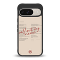 call out my name back phone cover | glass case for google pixel 9