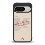 call out my name back phone cover | glass case for google pixel 9