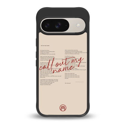 call out my name back phone cover | glass case for google pixel 9