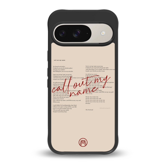 call out my name back phone cover | glass case for google pixel 9