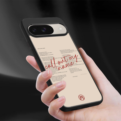 call out my name back phone cover | glass case for google pixel 9