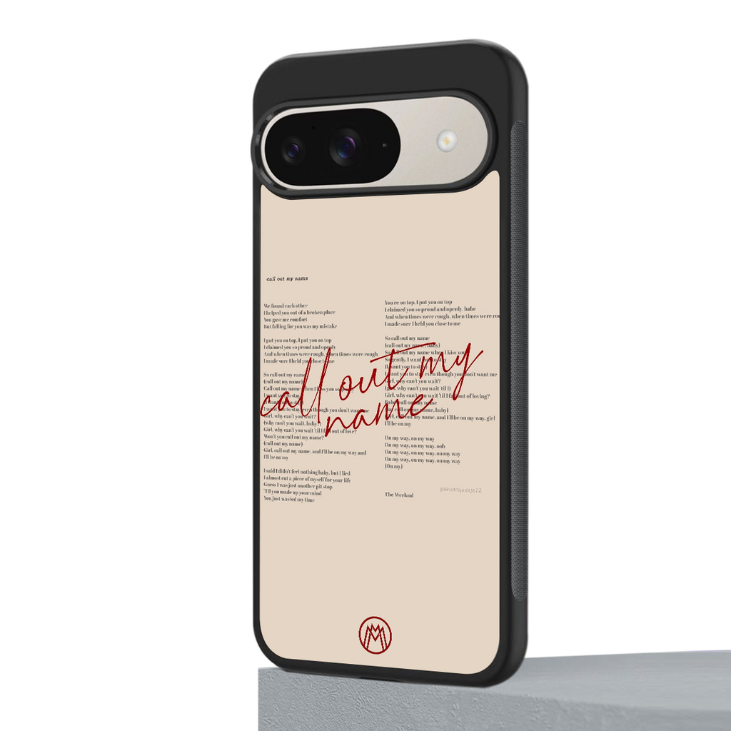 call out my name back phone cover | glass case for google pixel 9