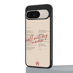 call out my name back phone cover | glass case for google pixel 9