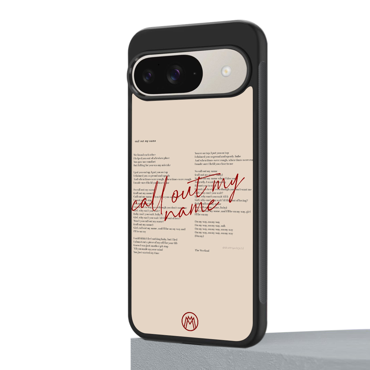 call out my name back phone cover | glass case for google pixel 9