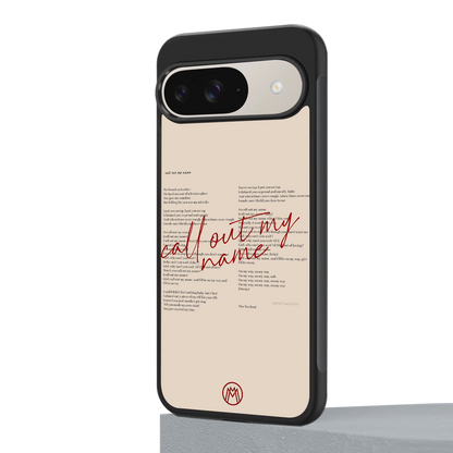 call out my name back phone cover | glass case for google pixel 9