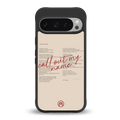 call out my name back phone cover | glass case for google pixel 9 pro