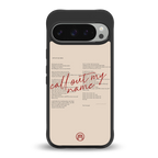 call out my name back phone cover | glass case for google pixel 9 pro