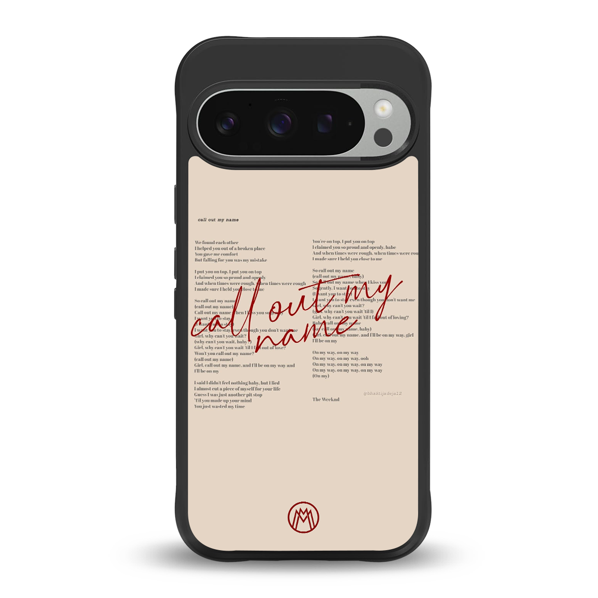 call out my name back phone cover | glass case for google pixel 9 pro xl