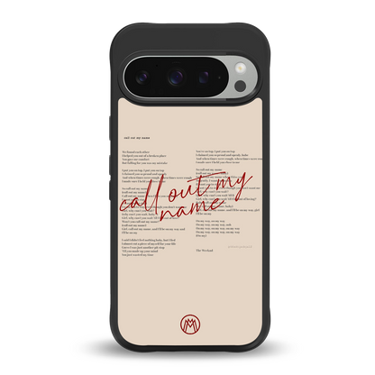 call out my name back phone cover | glass case for google pixel 9 pro xl