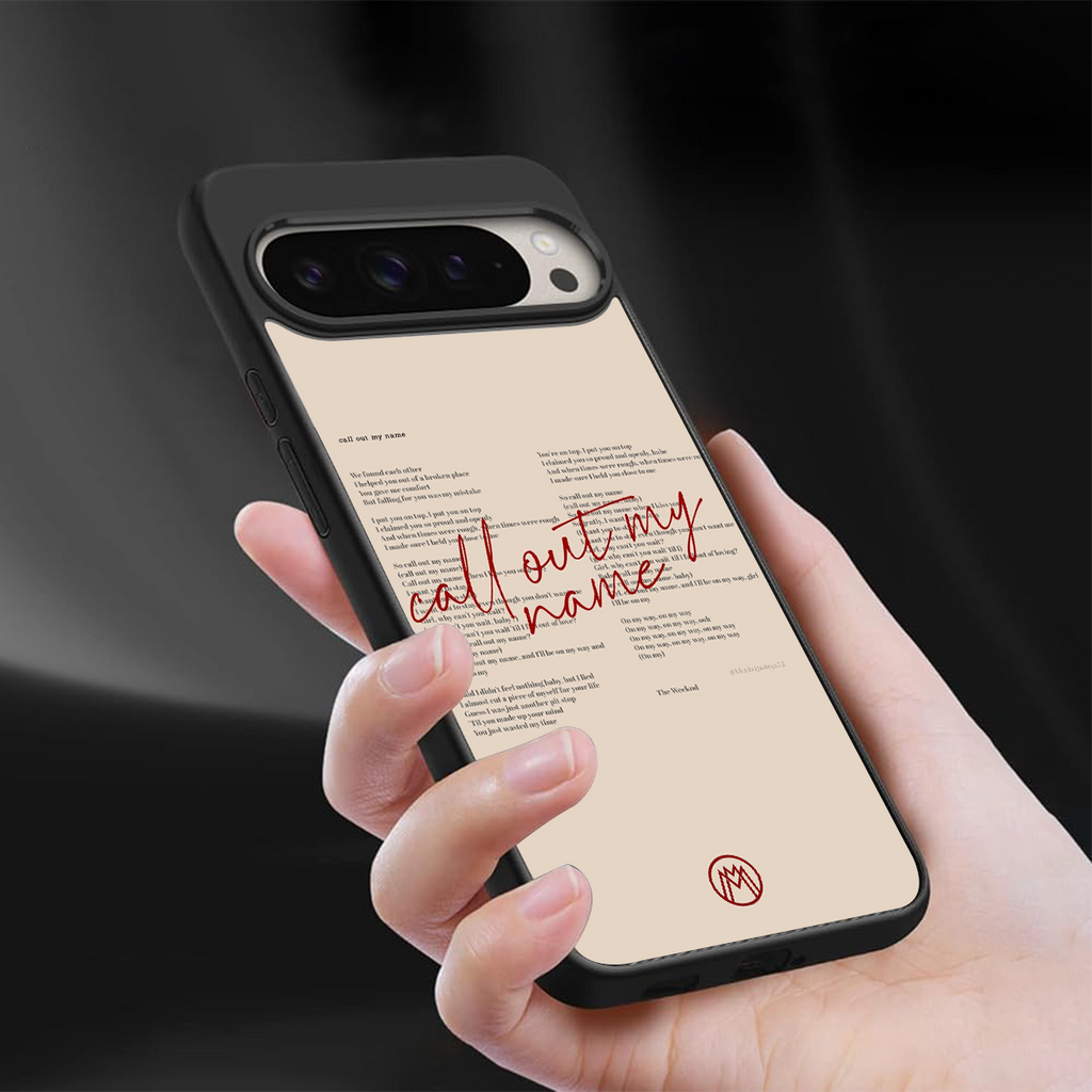 call out my name back phone cover | glass case for google pixel 9 pro