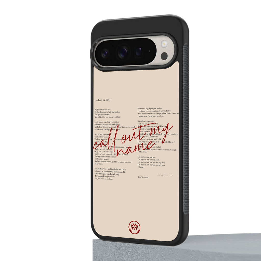 call out my name back phone cover | glass case for google pixel 9 pro