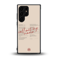 call out my name back phone cover | glass case for samsung galaxy s23 ultra