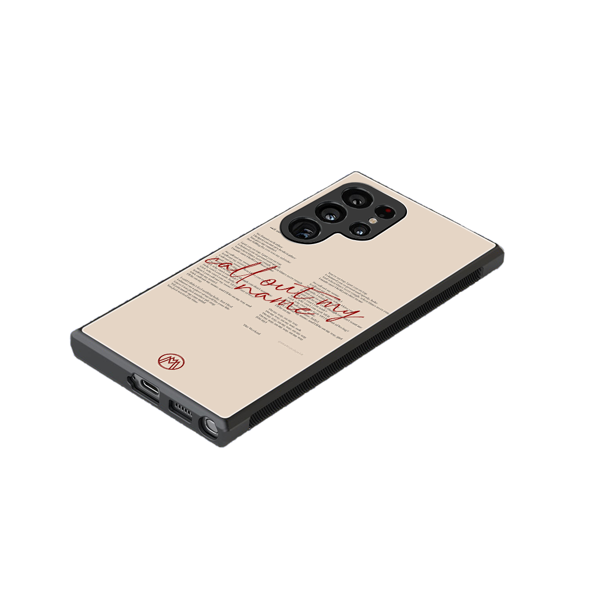 call out my name back phone cover | glass case for samsung galaxy s23 ultra