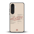 call out my name back phone cover | glass case for samsung galaxy s23