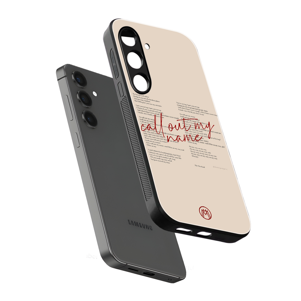 call out my name back phone cover | glass case for samsung galaxy s24 fe