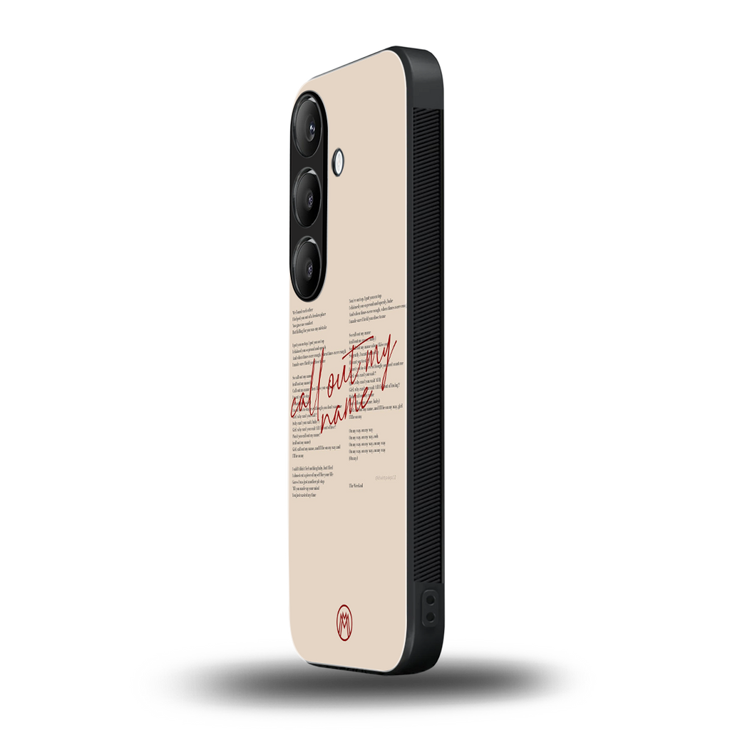 call out my name back phone cover | glass case for samsung galaxy s23