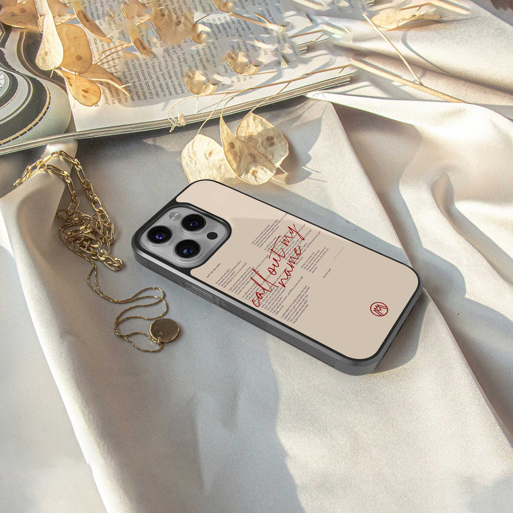 call out my name back phone cover | glass case for samsung galaxy s23