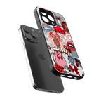 cancer aesthetic collage back phone cover | glass case for iphone 13 pro