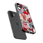 cancer aesthetic collage back phone cover | glass case for iphone 16 plus