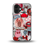 cancer aesthetic collage back phone cover | glass case for iphone 16