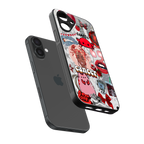 cancer aesthetic collage back phone cover | glass case for iphone 16