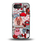 cancer aesthetic collage back phone cover | glass case for iphone 16e