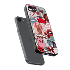 cancer aesthetic collage back phone cover | glass case for iphone 16e