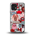 cancer aesthetic collage back phone cover | glass case for nothing phone 1