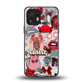cancer aesthetic collage back phone cover | glass case for nothing phone 2