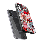 cancer aesthetic collage back phone cover | glass case for nothing phone 2