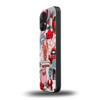 cancer aesthetic collage back phone cover | glass case for nothing phone 2